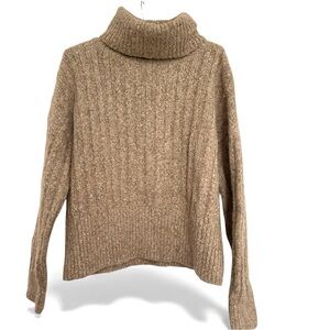 William Rast Cozy Tan Turtleneck Sweater